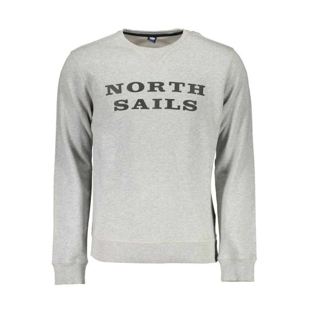 North Sails Grigio Cotton Men Men's Sweatshirt